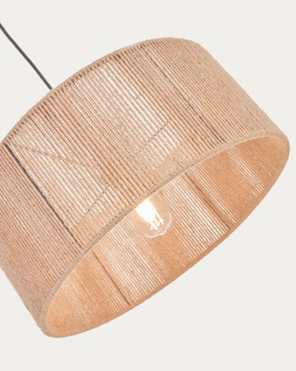 Japandi Woven Pendant Light