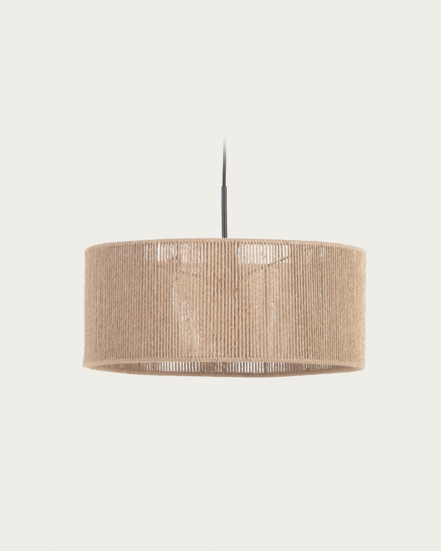 Japandi Woven Pendant Light