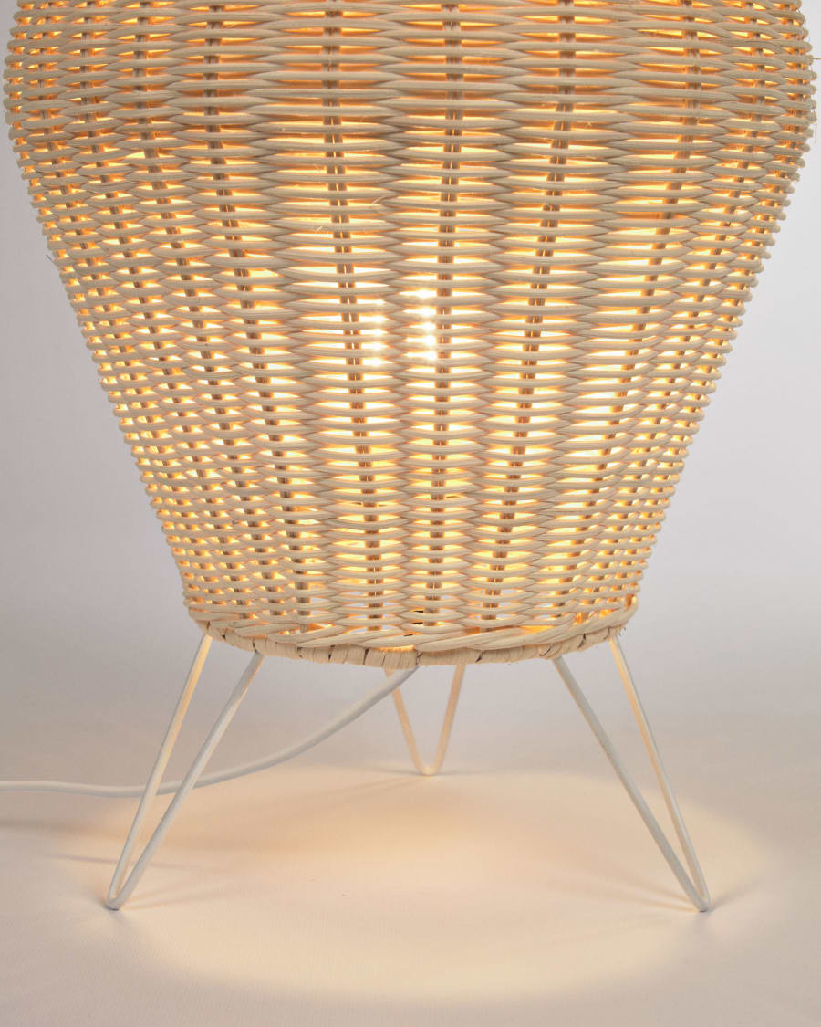 Natural Rattan Japandi Table Lamp
