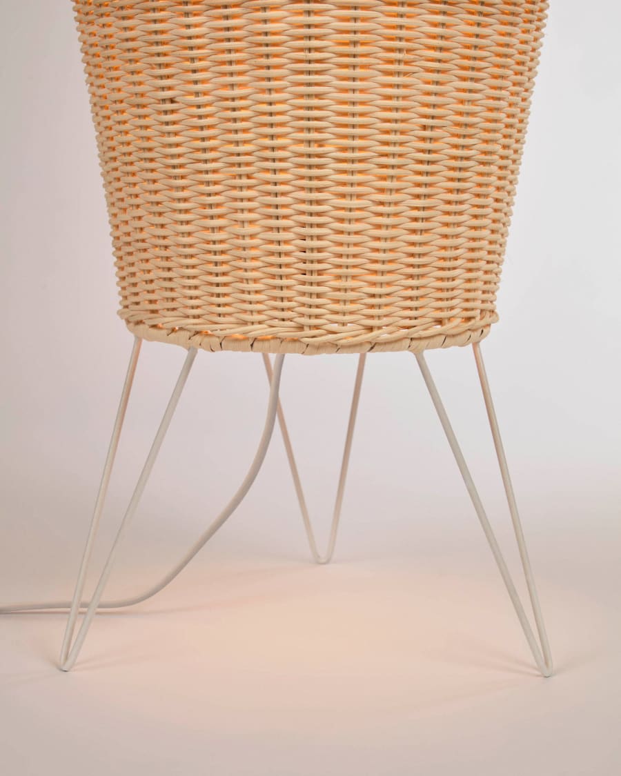 Natural Rattan Japandi Floor Lamp