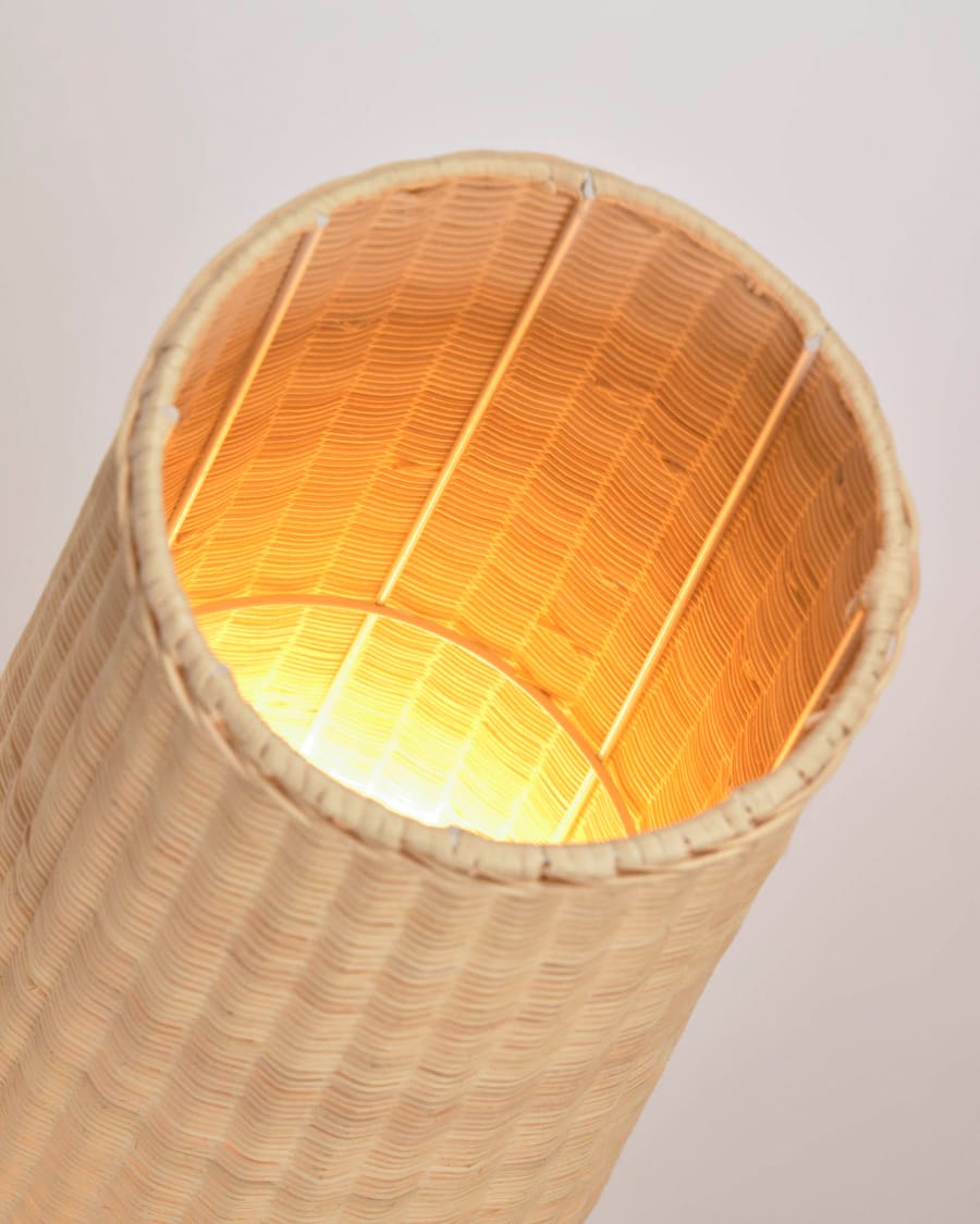 Natural Rattan Japandi Floor Lamp
