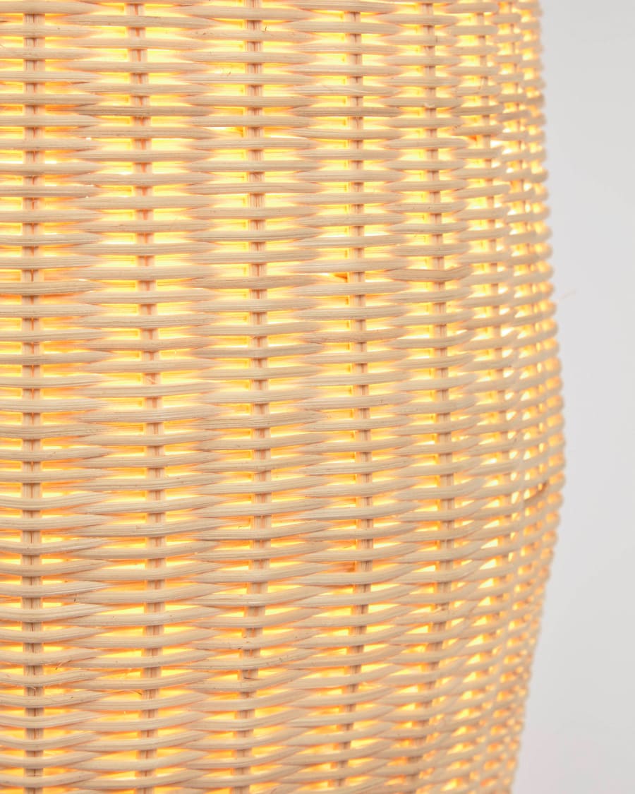 Natural Rattan Japandi Floor Lamp