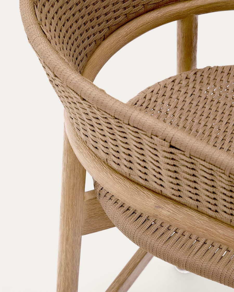 Japandi Woven Stool