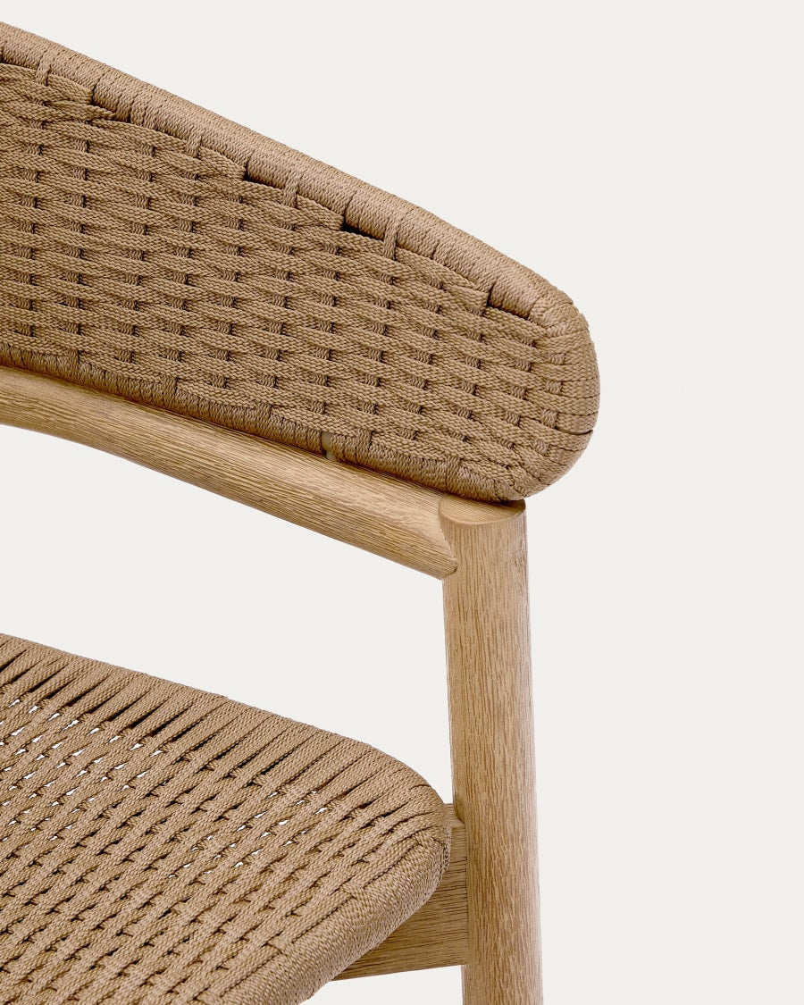Japandi Woven Stool