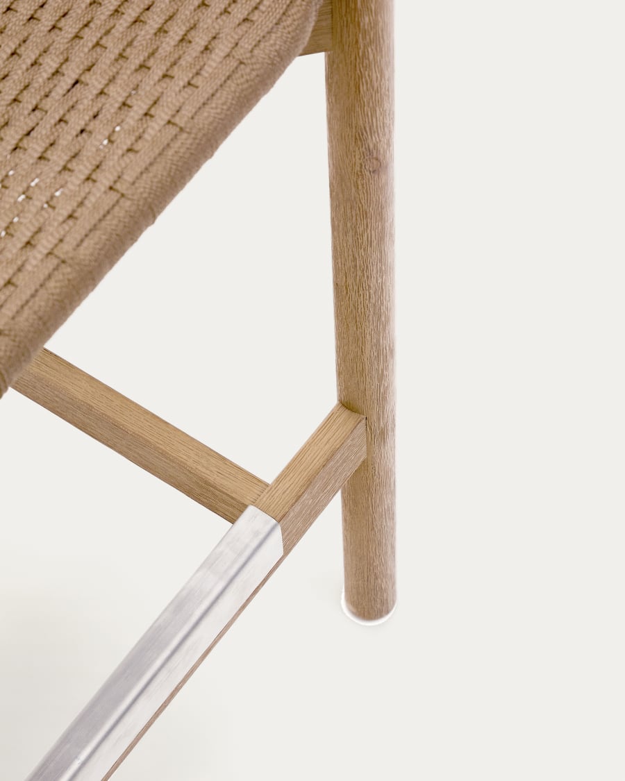 Japandi Woven Stool