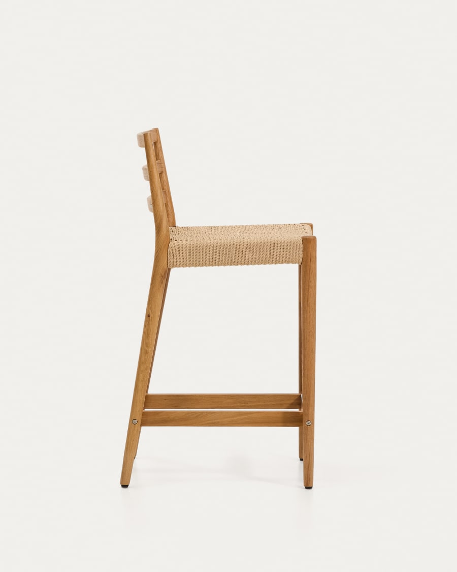 Wood & Rope Japandi Stool