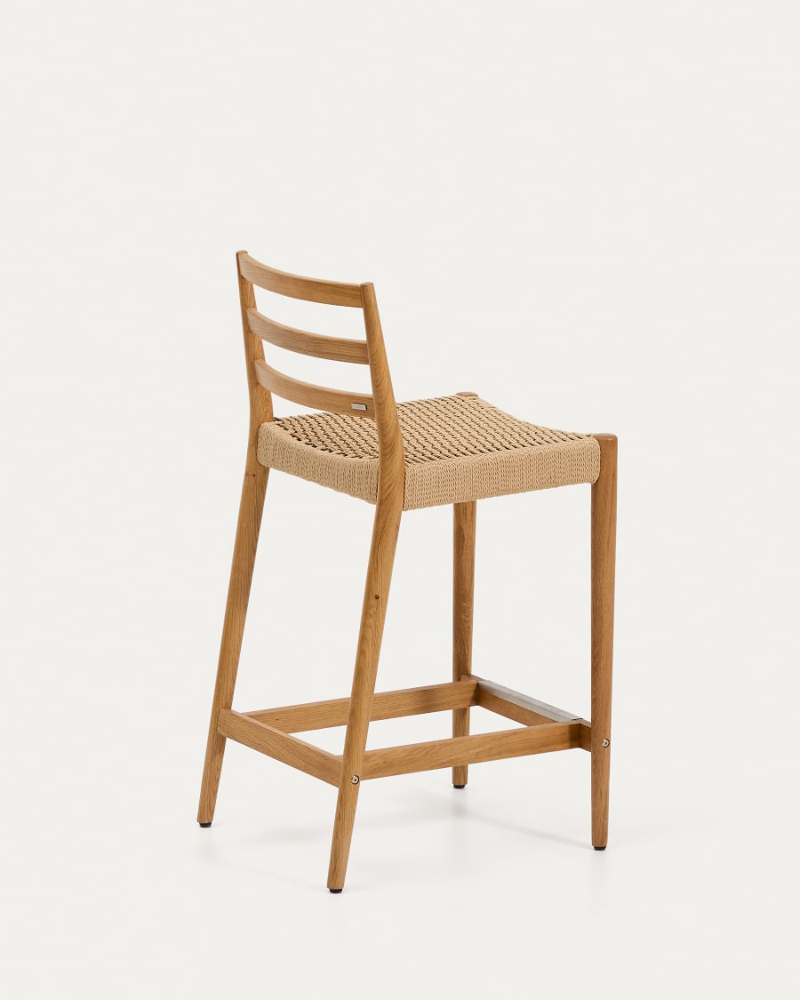 Wood & Rope Japandi Stool