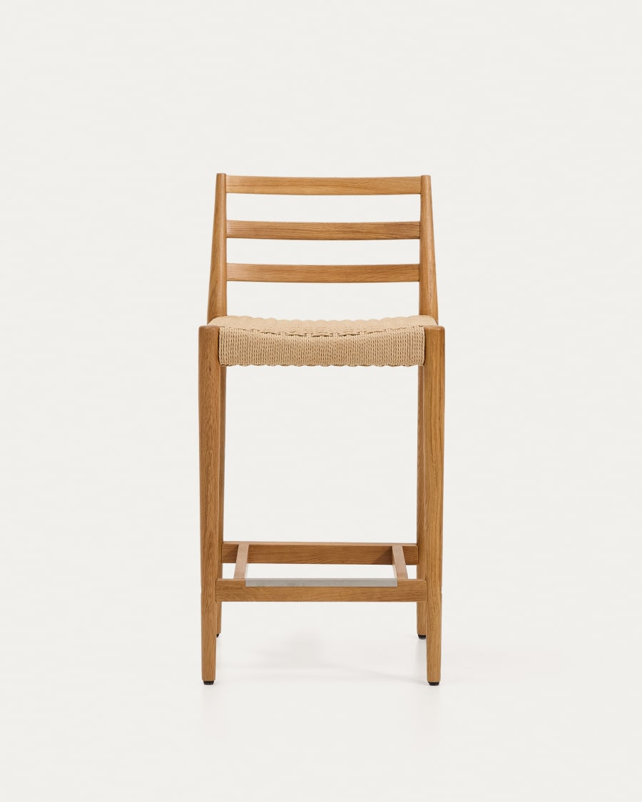 Wood & Rope Japandi Stool