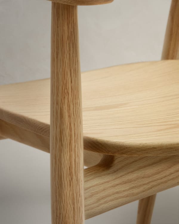 Solid Wood Japandi Chair
