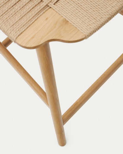 Japandi Woven Stool Chair