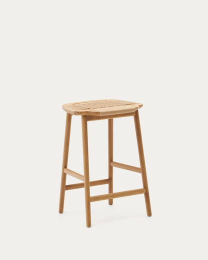 Japandi Woven Stool Chair