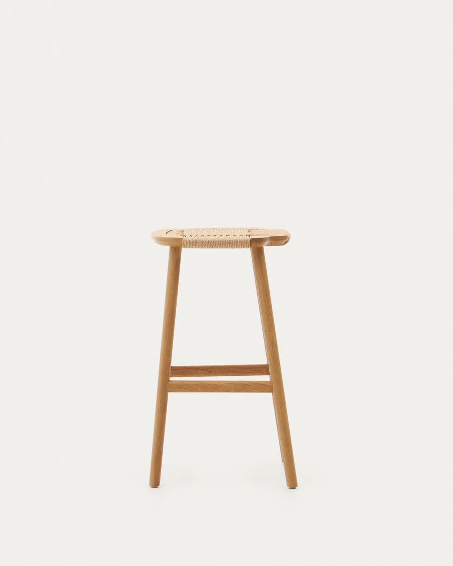 Japandi Woven Stool Chair