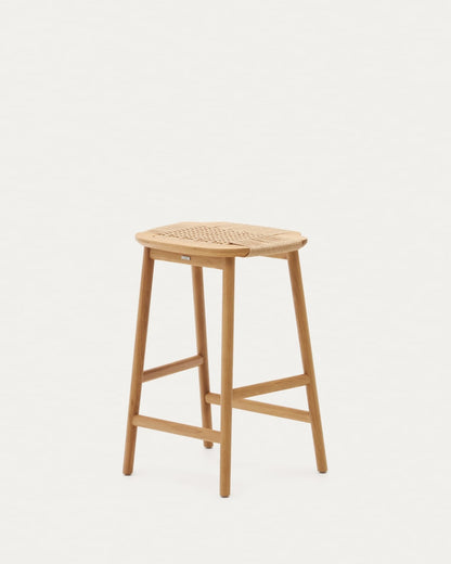 Japandi Woven Stool Chair