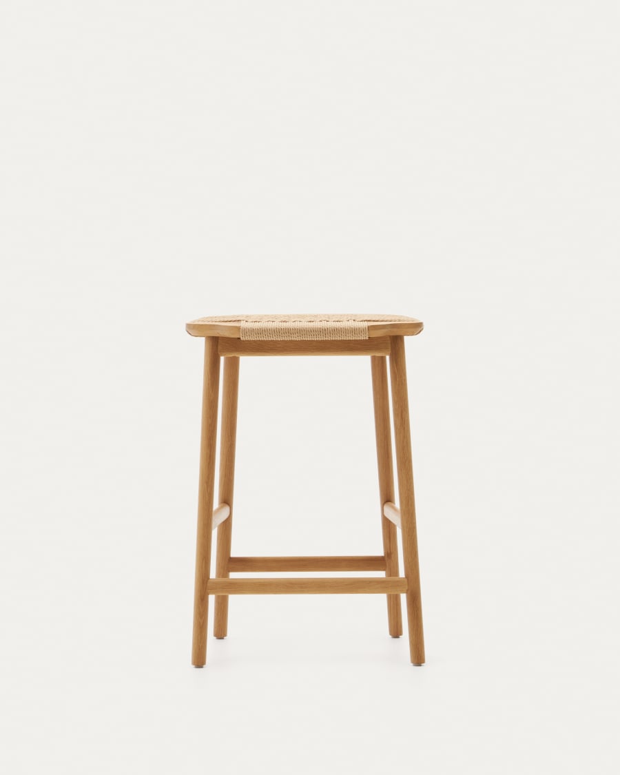 Japandi Woven Stool Chair