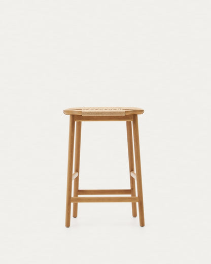 Japandi Woven Stool Chair