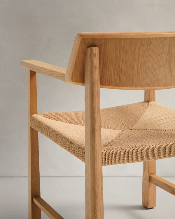 Japandi Wood & Jute Chair