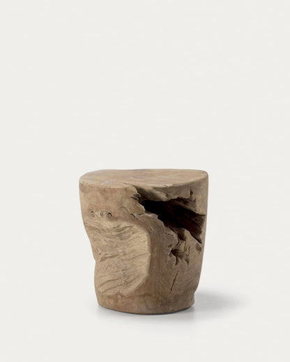 Japandi Driftwood Side Table