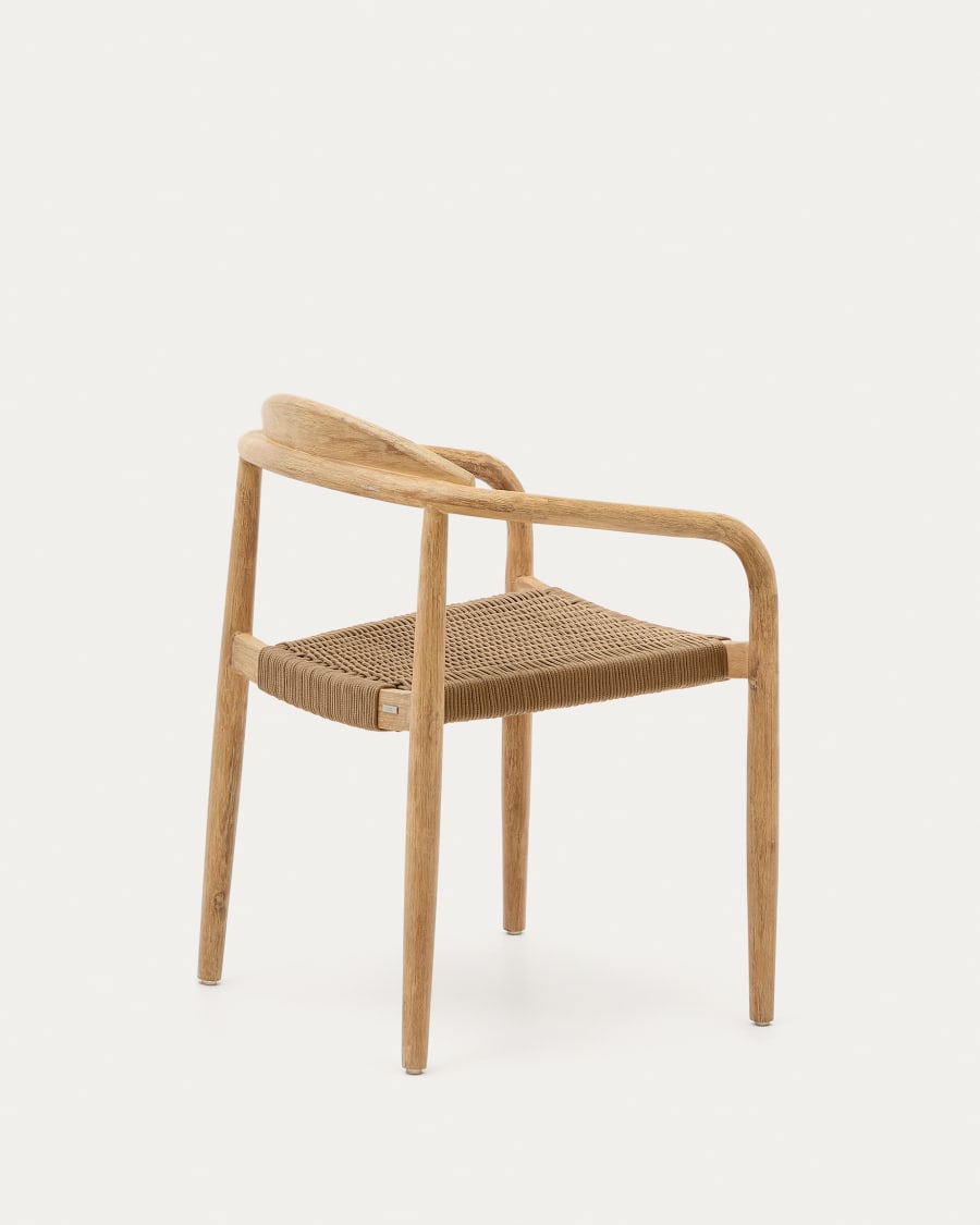 Japandi Wood and Rope Chair