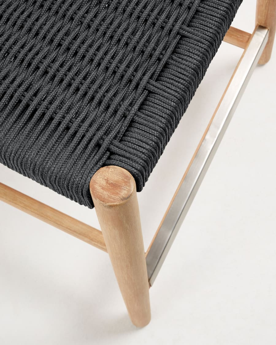 Black Rope Japandi Stool