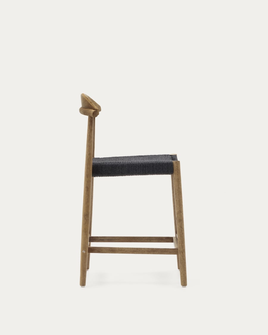 Black Rope Japandi Stool
