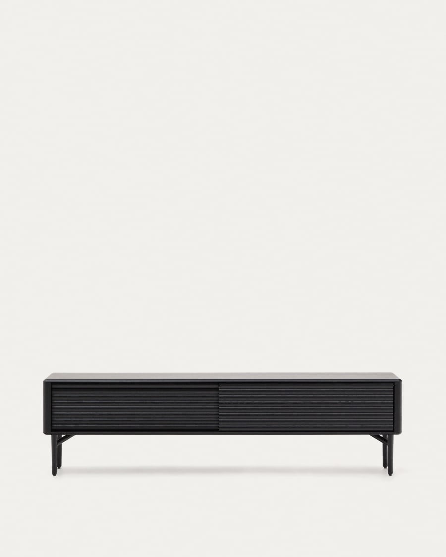 Black Japandi TV Stand