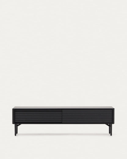 Black Japandi TV Stand