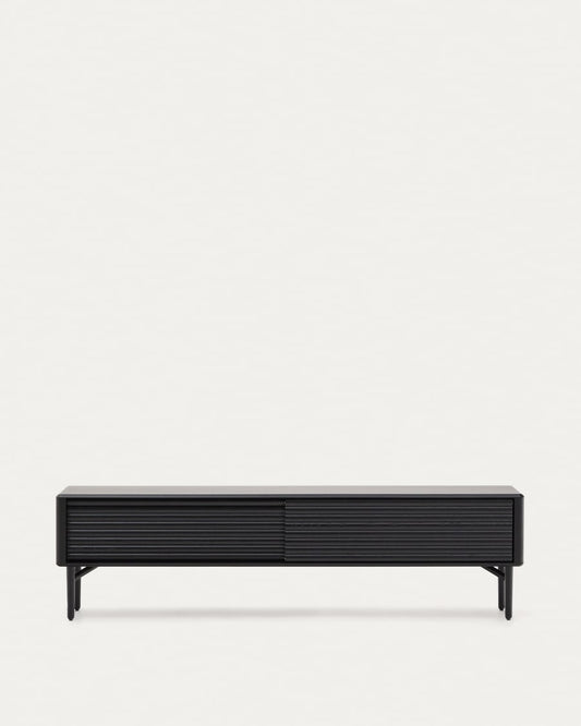 Black Japandi TV Stand