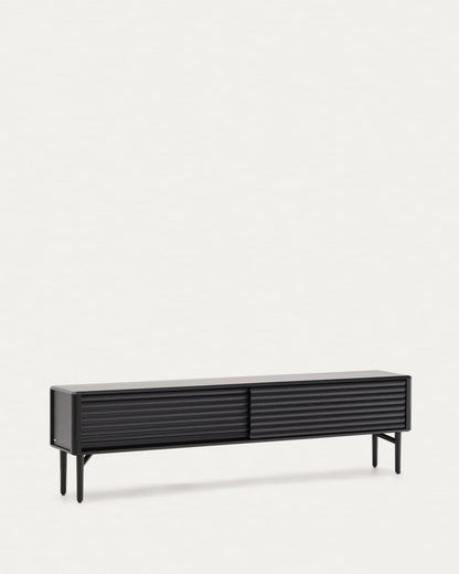 Black Japandi TV Stand