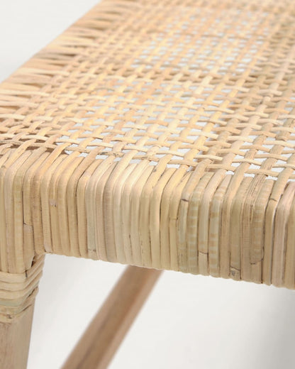 Japandi Rattan Bench