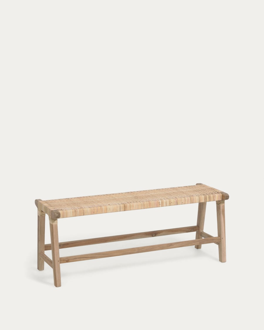 Japandi Rattan Bench