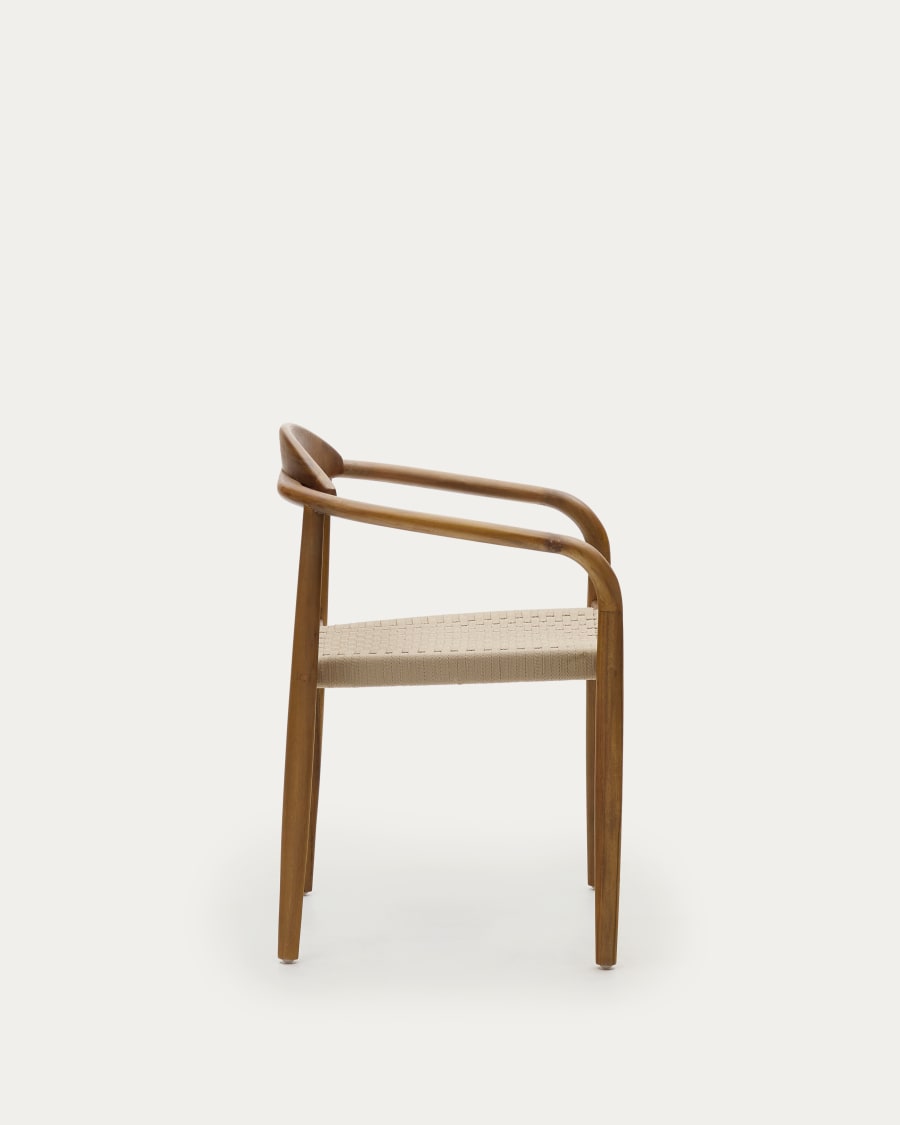 Walnut Acacia Rope Japandi Chair