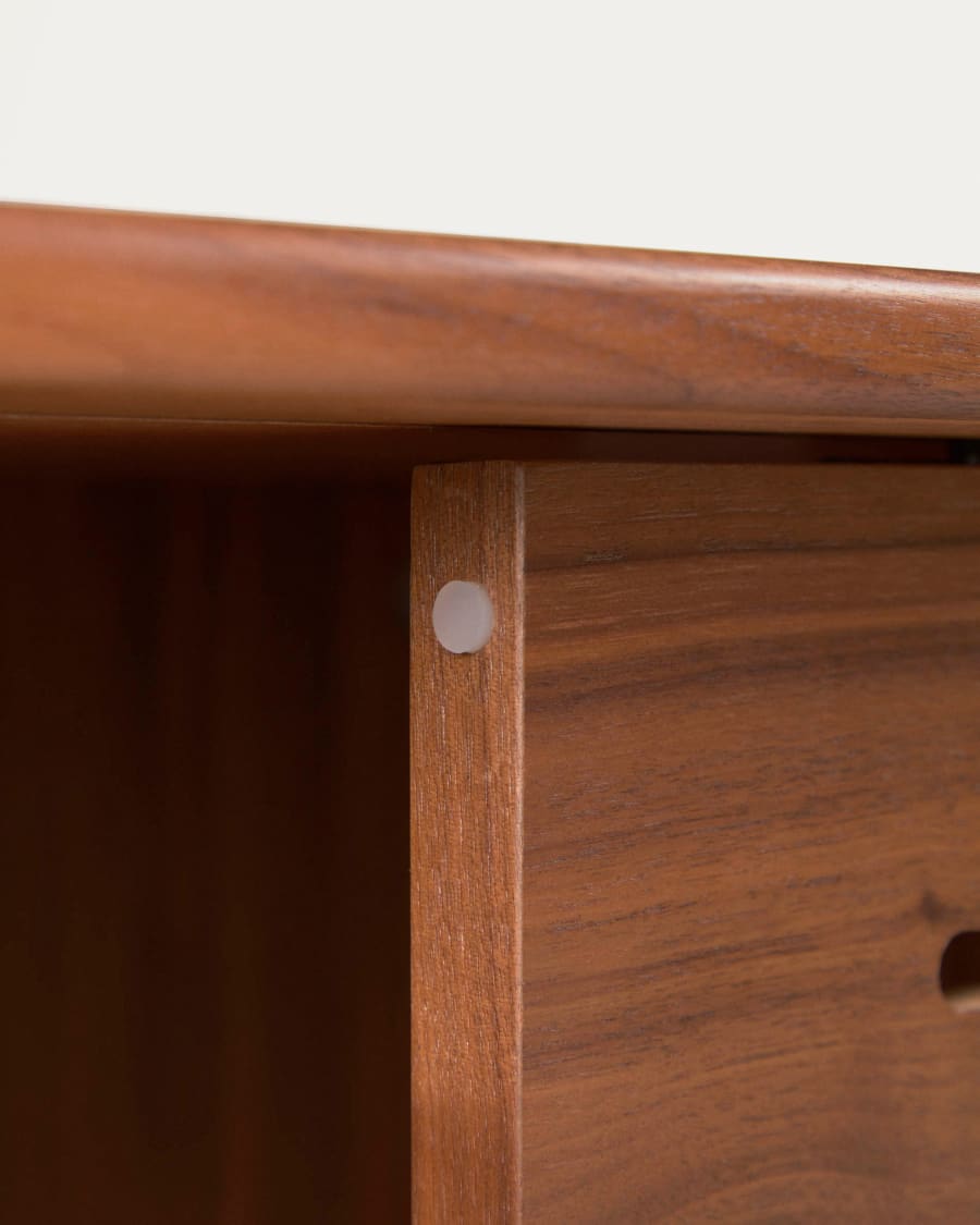 Japandi Dark Wood Shelf