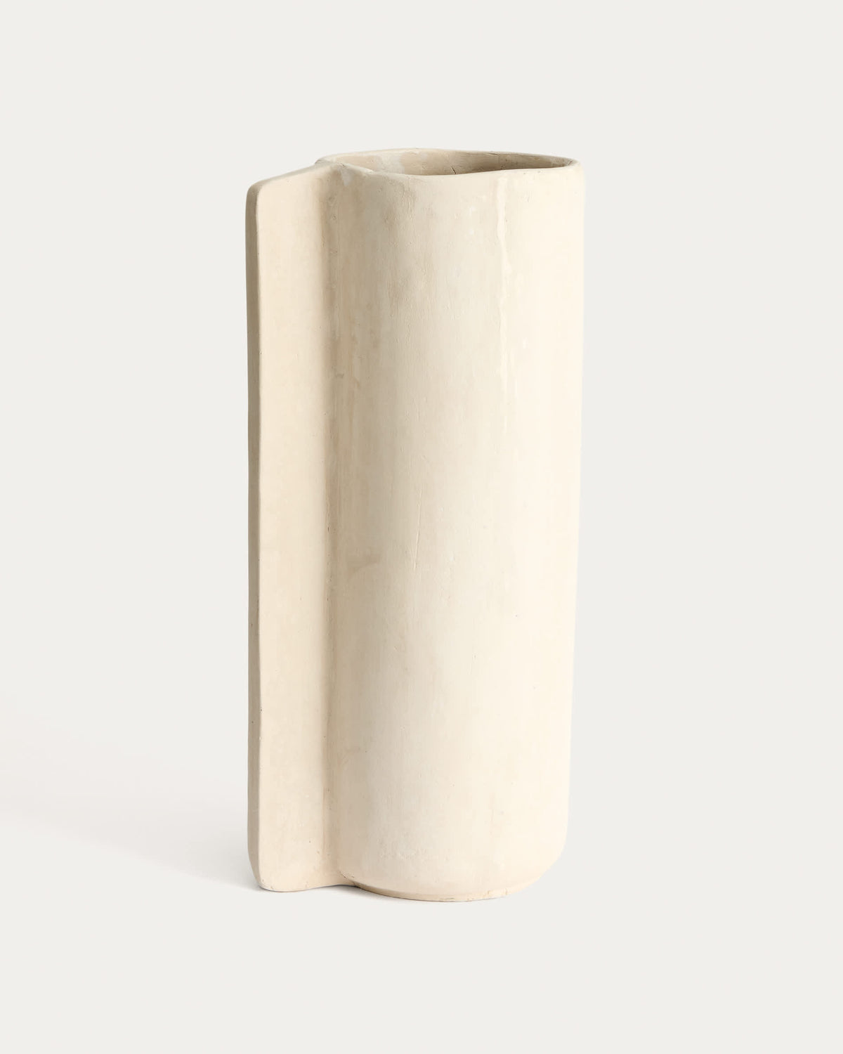 Beige Papier Mâché Japandi Vase 67 cm