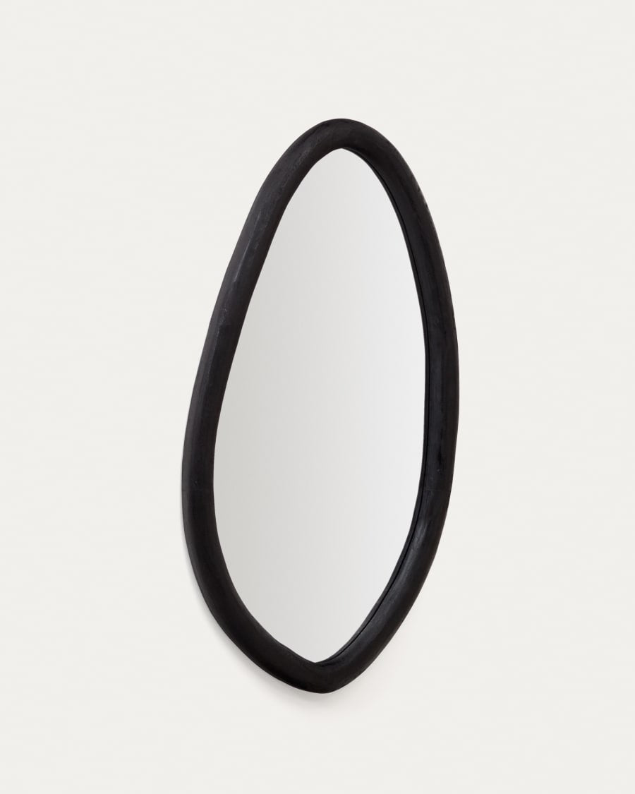 Black Japandi TV Mirror