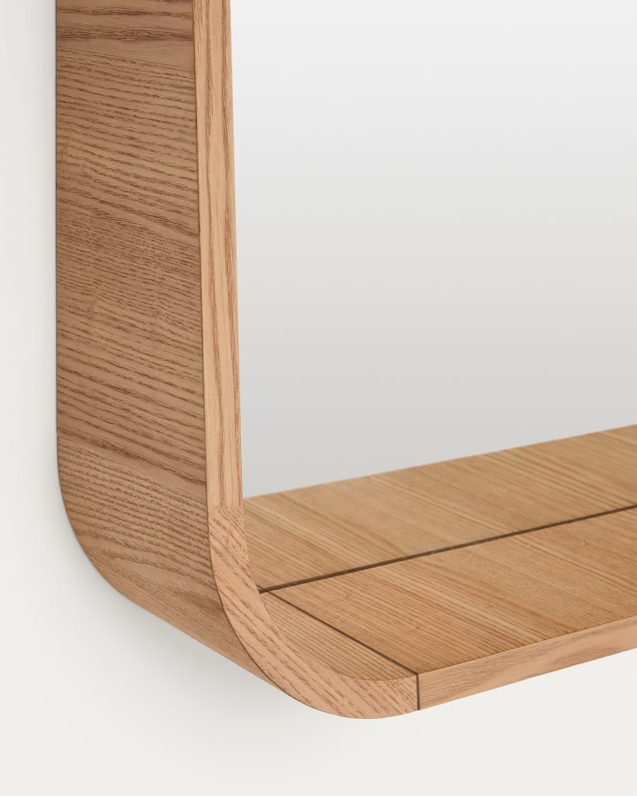 Natural Ash Japandi Mirror 90x60cm