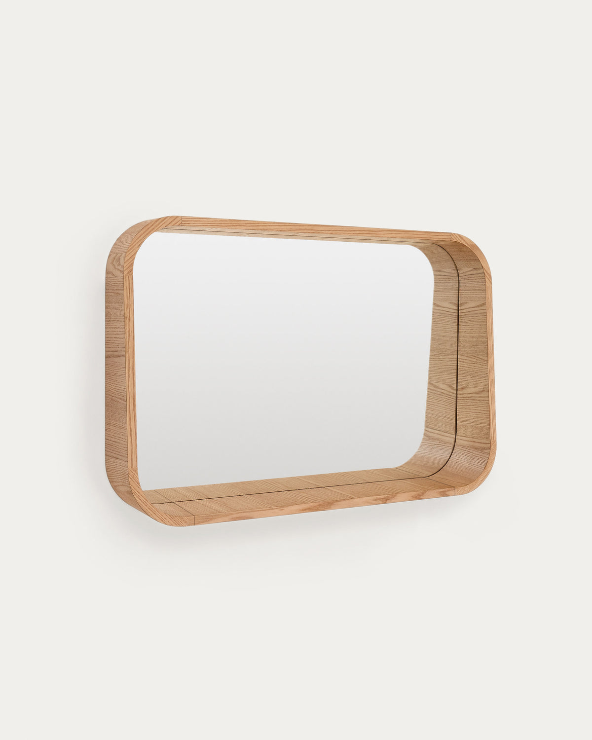 Natural Ash Japandi Mirror 90x60cm in laminated plywood