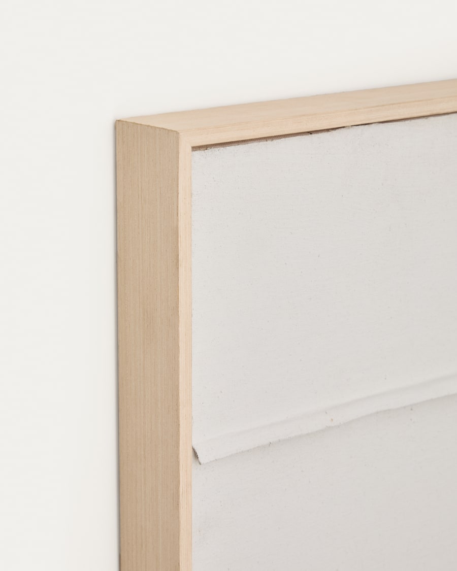 White Linen Japandi Wall Art