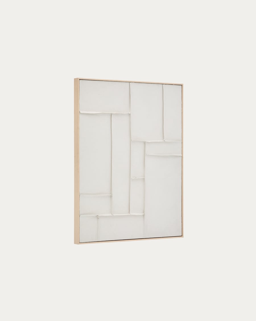 White Linen Japandi Wall Art