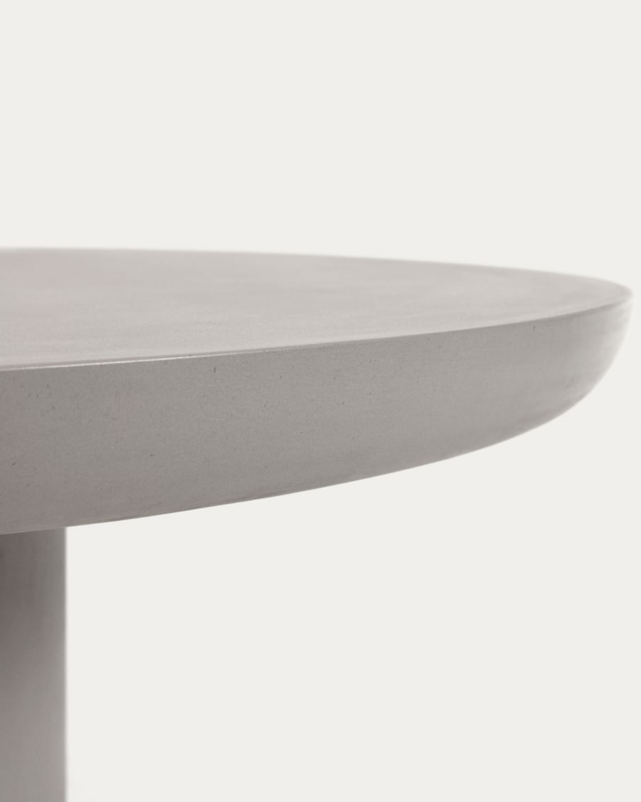 Round Concrete Japandi Table