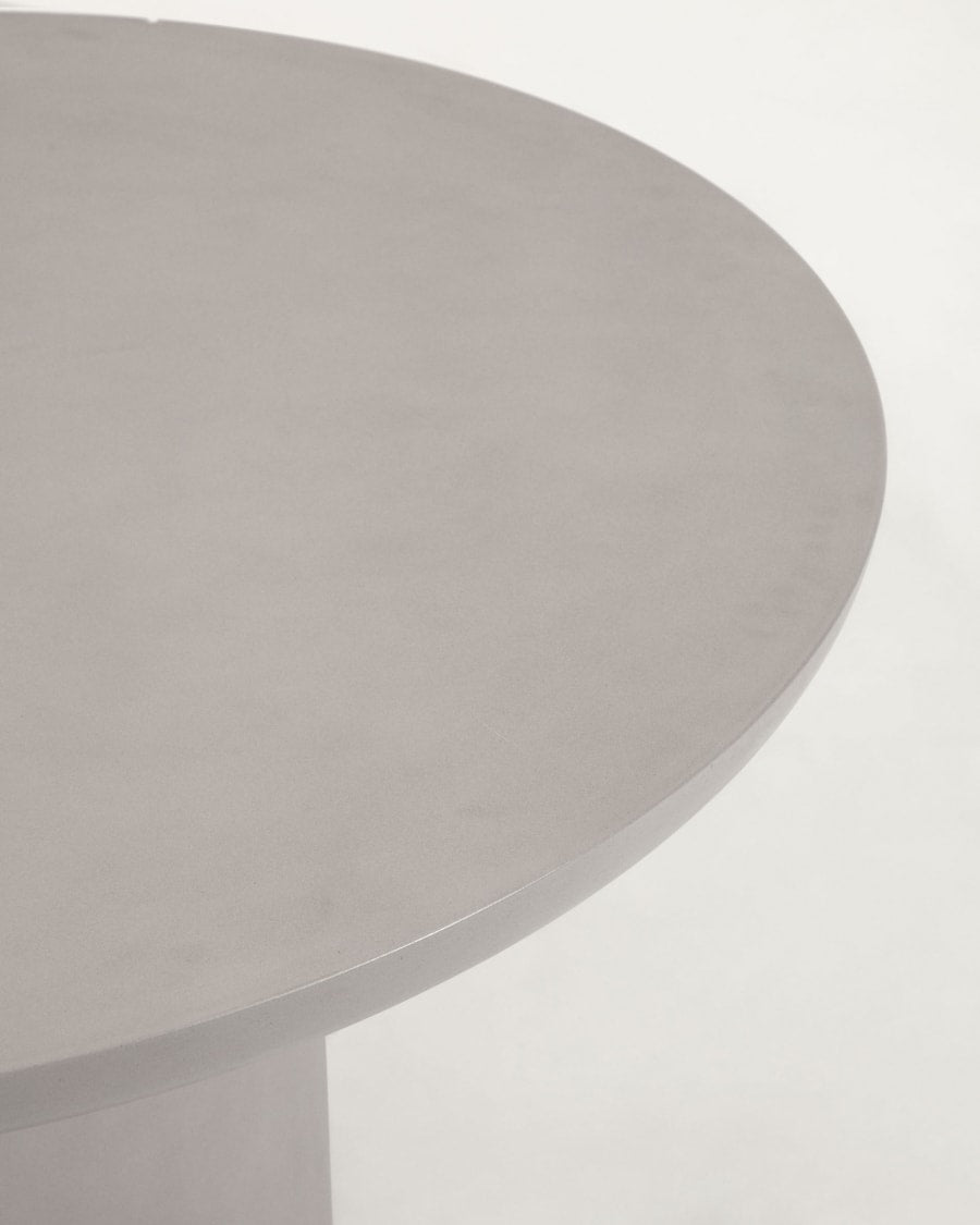 Round Concrete Japandi Table