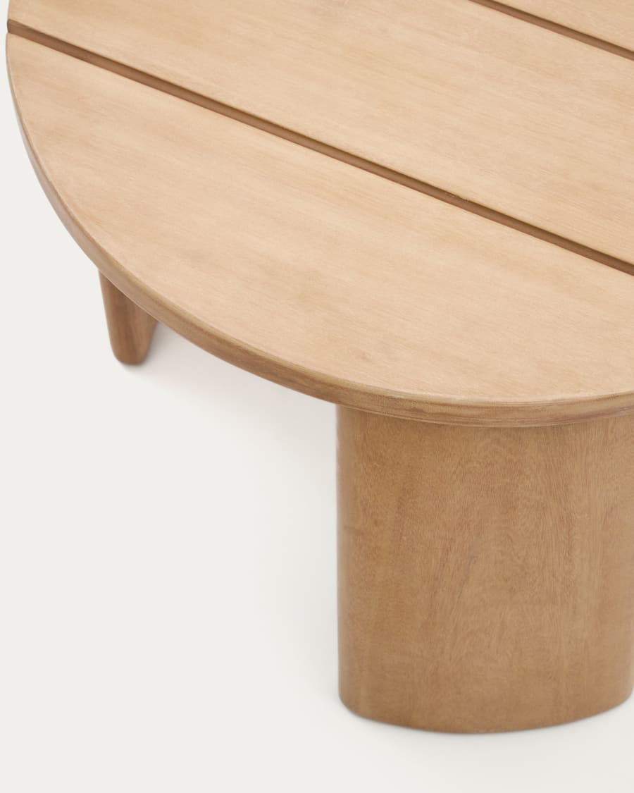 Wood Japandi Outdoor Side Table