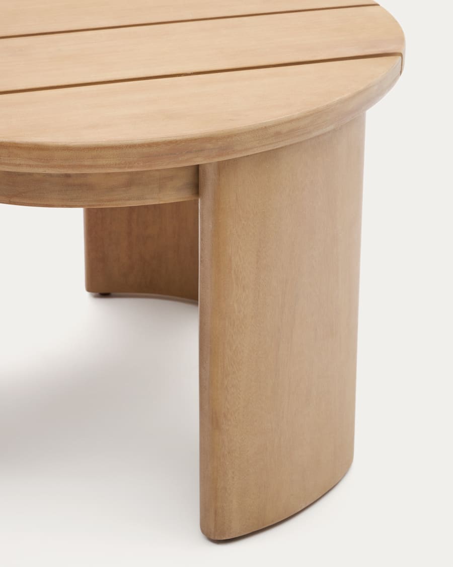 Wood Japandi Outdoor Side Table