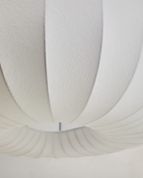 White Japandi Hanging Lamp