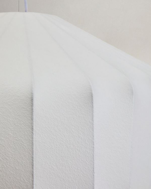 White Japandi Hanging Lamp