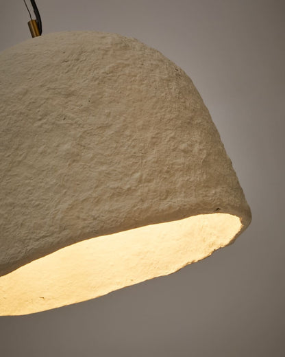 White Japandi Pendant Light