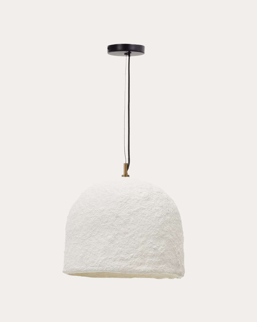 White Japandi Pendant Light