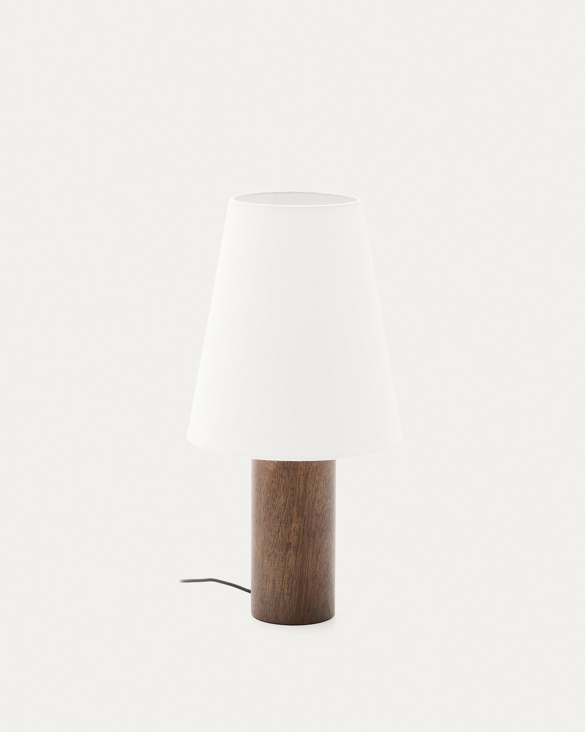 Dark Wood Japandi Table Lamp