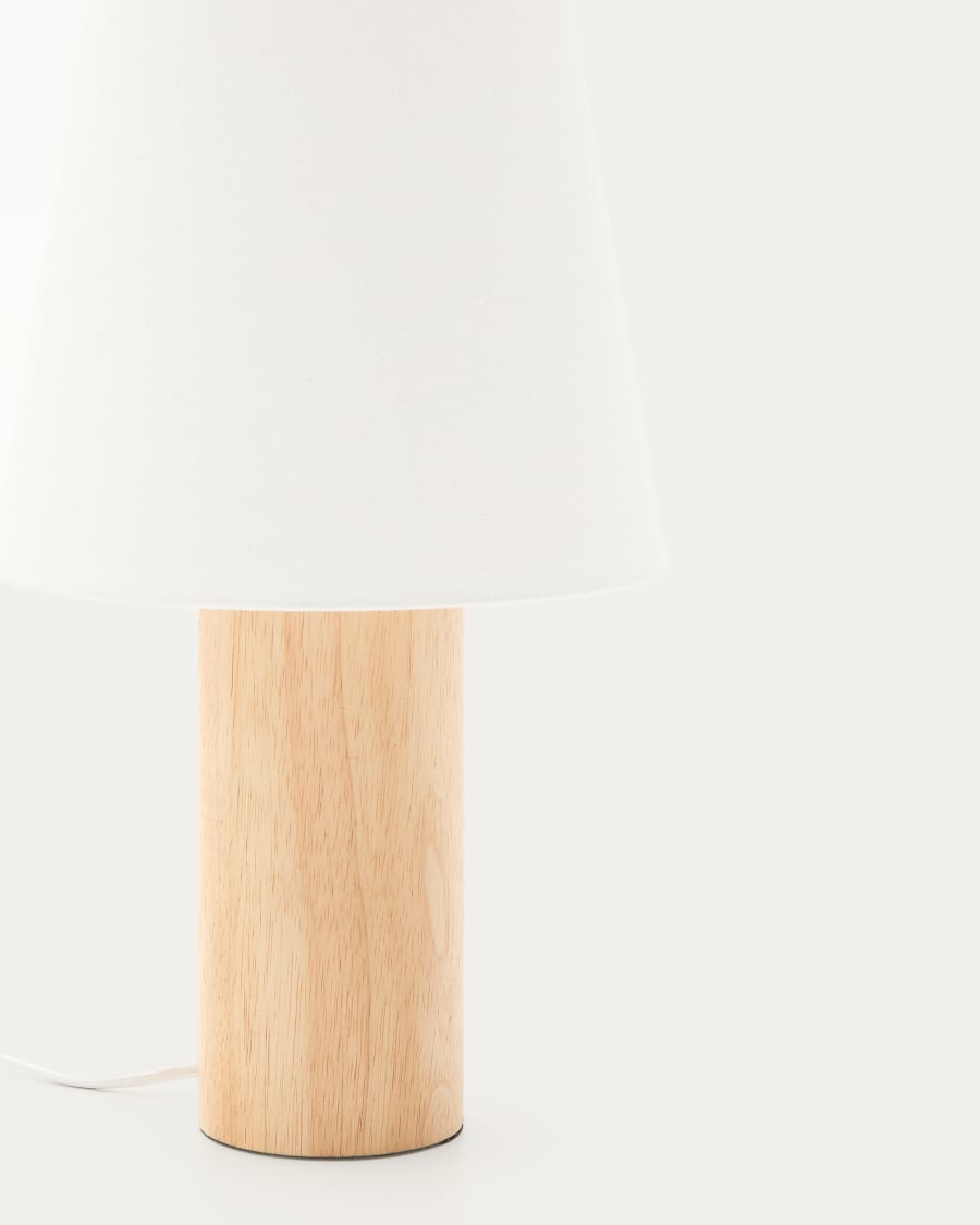 Natural Wood Japandi Table Lamp