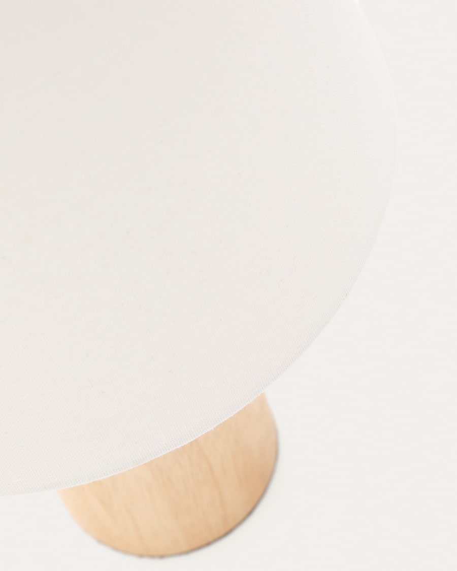 Natural Wood Japandi Table Lamp