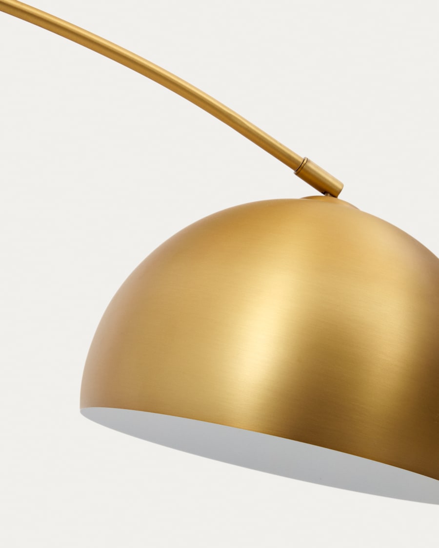 Japandi Brass Floor Lamp